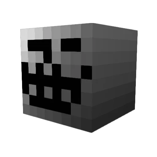 Nicolado Minecraft avatar head, 3D render