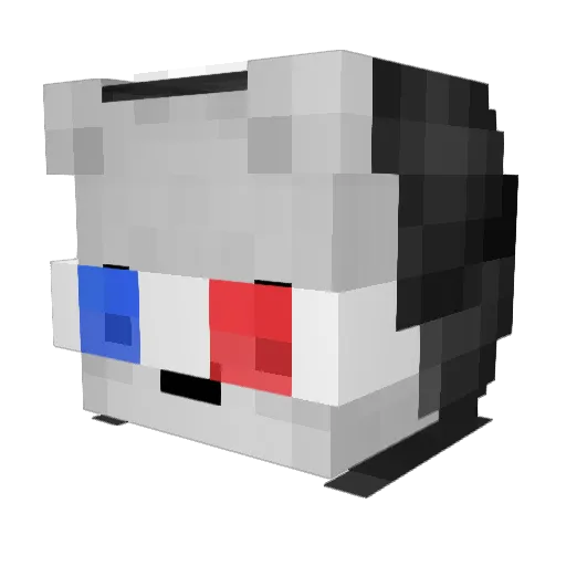 NicolaiKlog Minecraft avatar head, 3D render