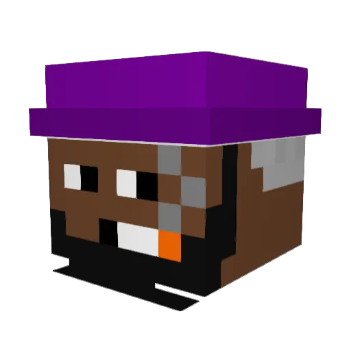NicolaiLP Minecraft avatar head, 3D render