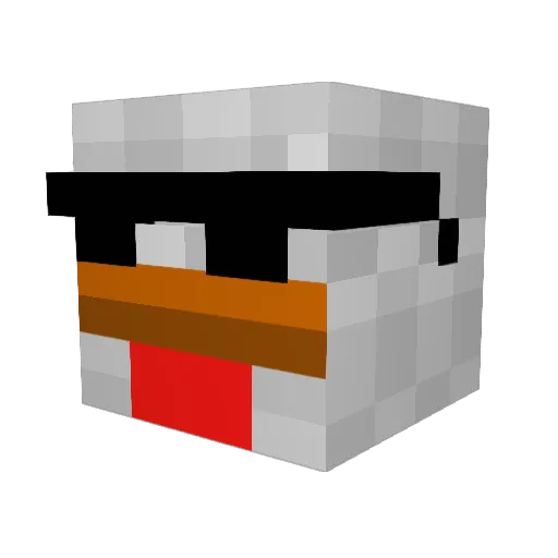 Nicolaiwk Minecraft avatar head, 3D render