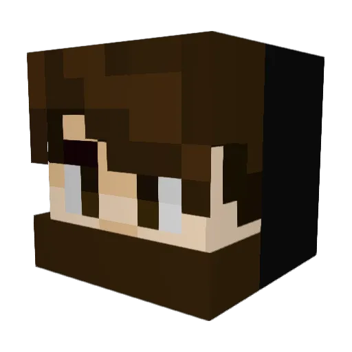 Nicolas1295 Minecraft avatar head, 3D render