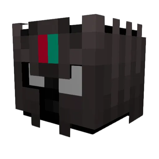 NicolasDMC Minecraft avatar head, 3D render
