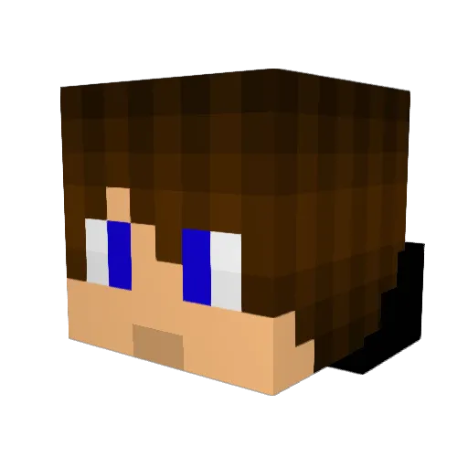 NicolasLeon Minecraft avatar head, 3D render