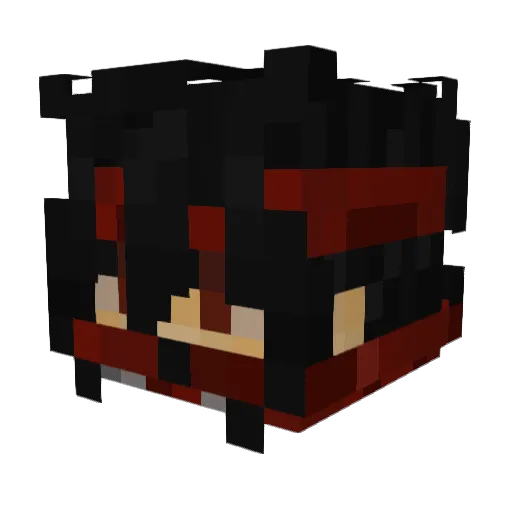 NicolasN08 Minecraft avatar head, 3D render