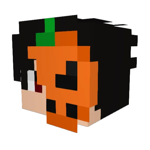 NicolasRyu Minecraft avatar head, 3D render