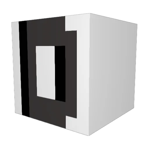 NicolasSix Minecraft avatar head, 3D render