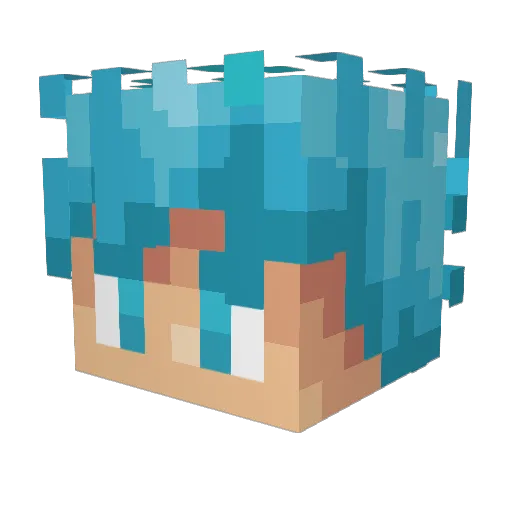 NicolasVuko Minecraft avatar head, 3D render