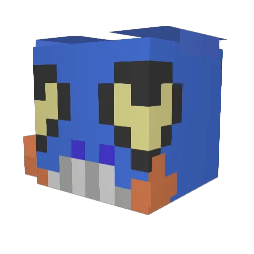 Nicolas_1H Minecraft avatar head, 3D render