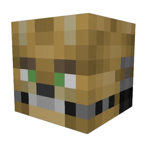 Nicolas_FHX Minecraft avatar head, 3D render