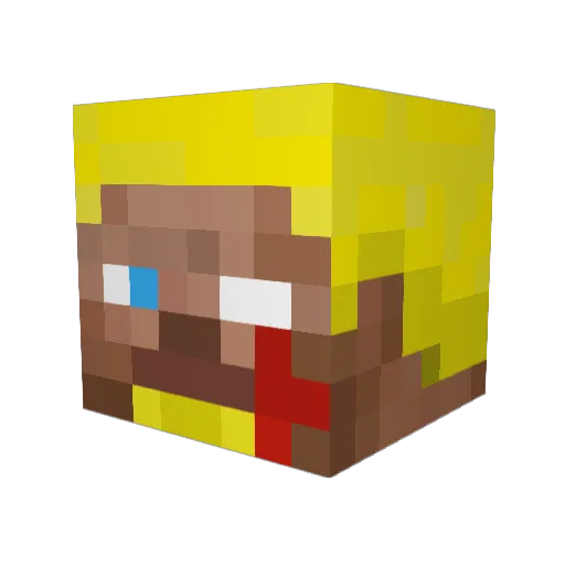 Nicolas_Gru Minecraft avatar head, 3D render