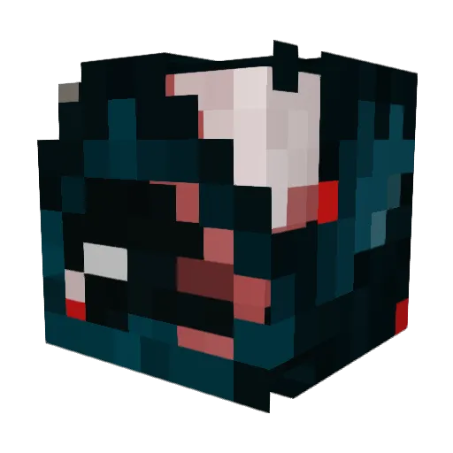 Nicolash27 Minecraft avatar head, 3D render