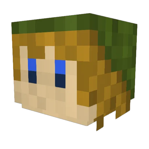 Nicolastico Minecraft avatar head, 3D render