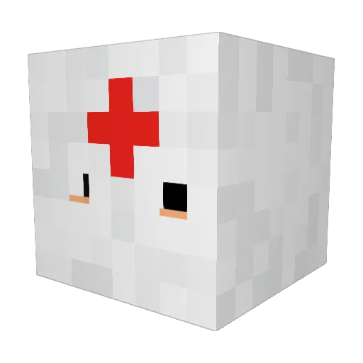 Nicolay07 Minecraft avatar head, 3D render