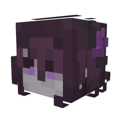 Nicole0926 Minecraft avatar head, 3D render