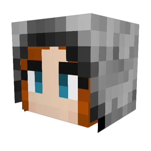 NicoleC1219 Minecraft avatar head, 3D render