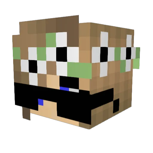 NicoleSoaresJR Minecraft avatar head, 3D render