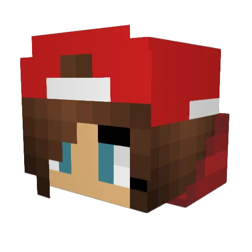 Nicole_1359 Minecraft avatar head, 3D render