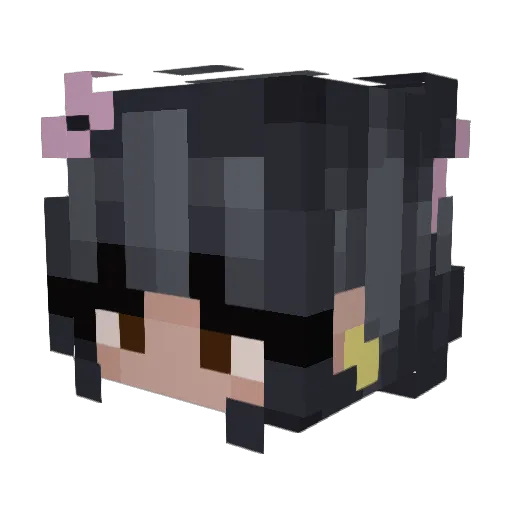 Nicoleeee__ Minecraft avatar head, 3D render