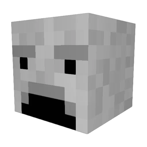 Nicoleonidas Minecraft avatar head, 3D render