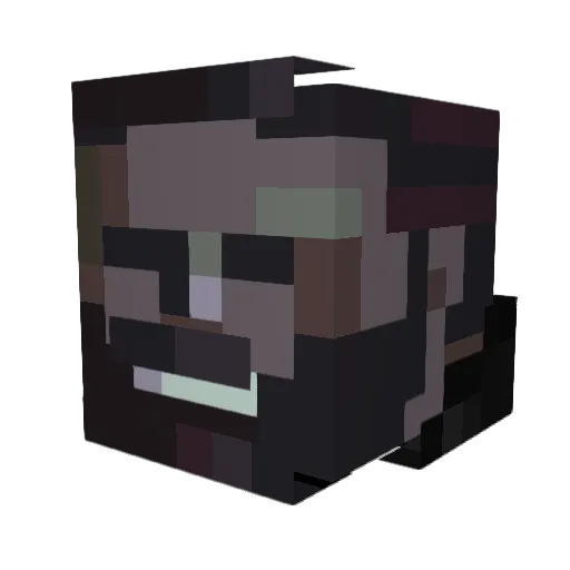 Nicolik Minecraft avatar head, 3D render