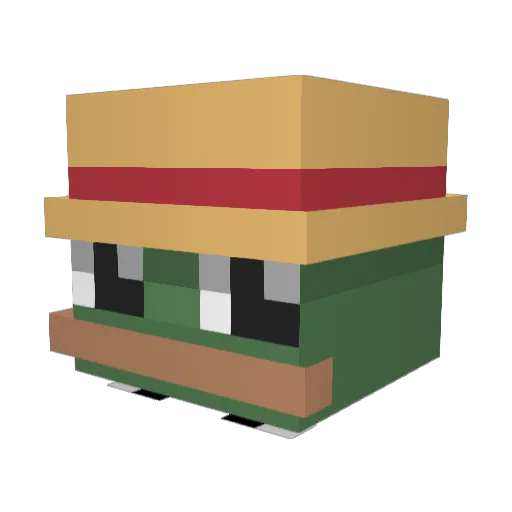Nicologik09 Minecraft avatar head, 3D render