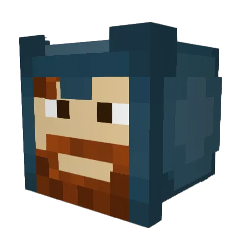 Nicolukasxd Minecraft avatar head, 3D render