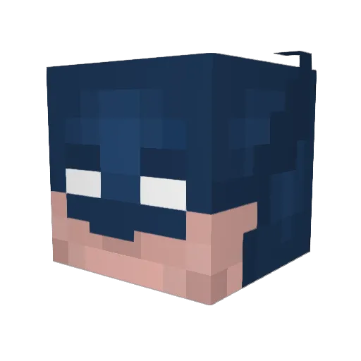 Nicomon03 Minecraft avatar head, 3D render
