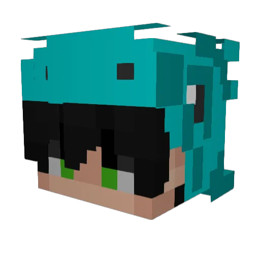 Niconexo_YT Minecraft avatar head, 3D render