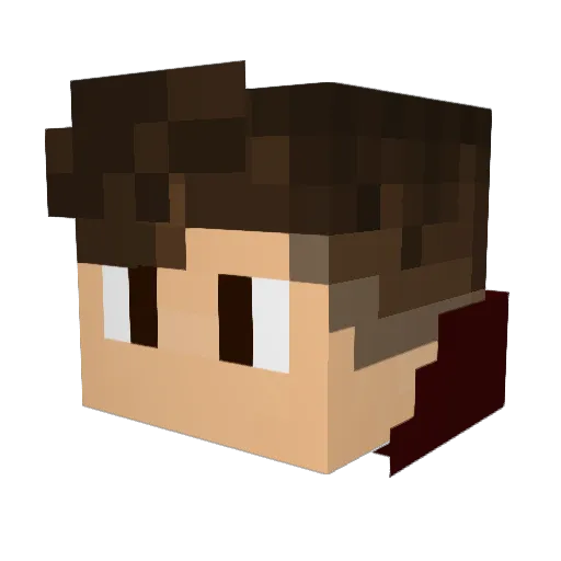 Nicoo2345 Minecraft avatar head, 3D render