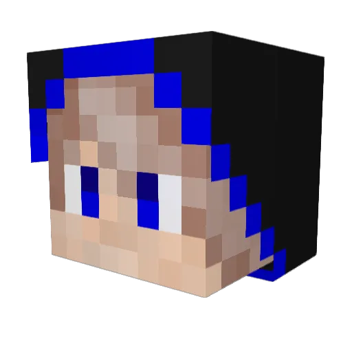 Nicoo312 Minecraft avatar head, 3D render