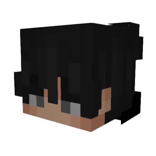 NicooMC Minecraft avatar head, 3D render