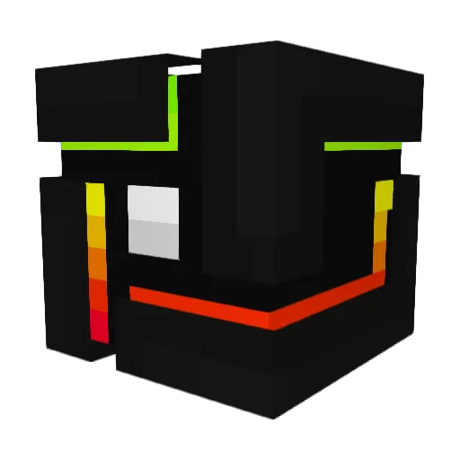 Nicoplay Minecraft avatar head, 3D render