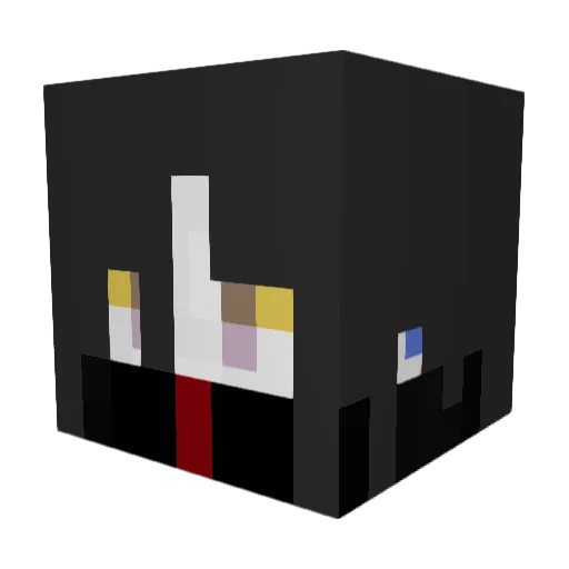 Nicosquicc Minecraft avatar head, 3D render
