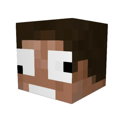 NicotheShadow Minecraft avatar head, 3D render