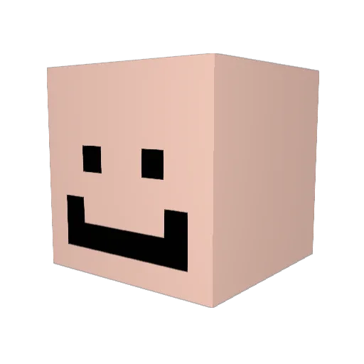 NicotinePouch Minecraft avatar head, 3D render
