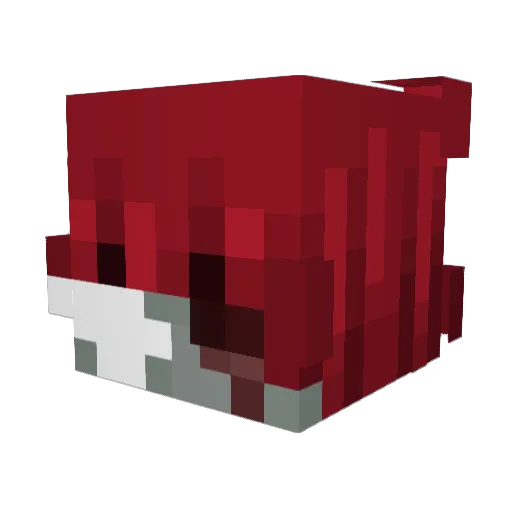 Nicotini0 Minecraft avatar head, 3D render