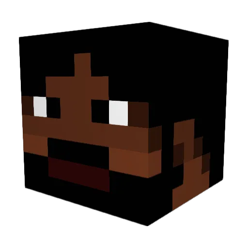 Nicrolin Minecraft avatar head, 3D render