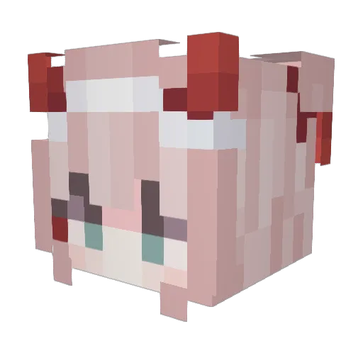 NicsColL Minecraft avatar head, 3D render