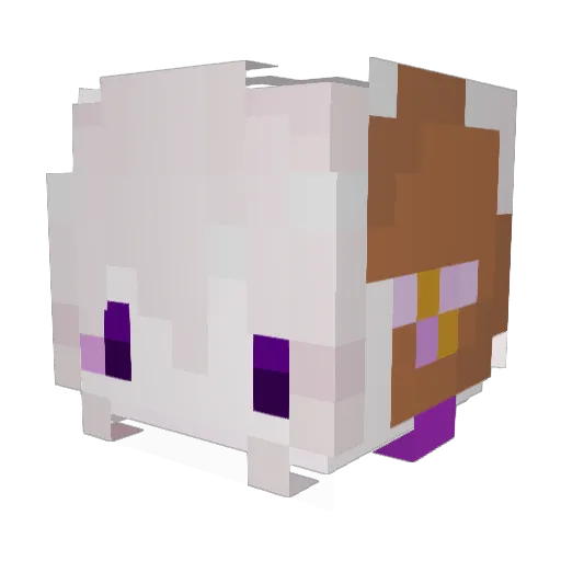 Nicszra Minecraft avatar head, 3D render