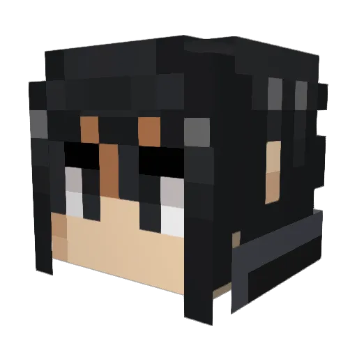 Nicy Minecraft avatar head, 3D render