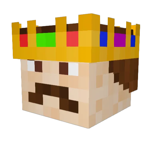 Nicz448 Minecraft avatar head, 3D render