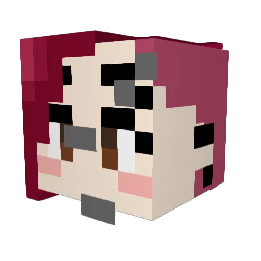NiddleMane Minecraft avatar head, 3D render