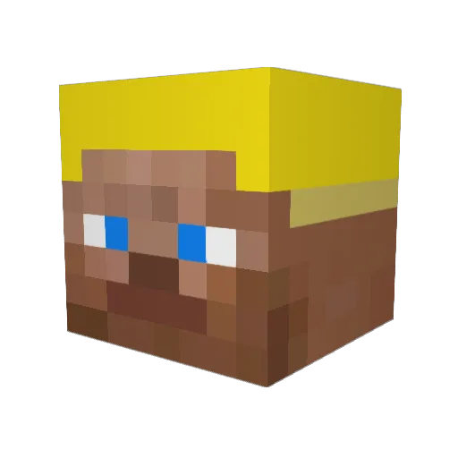 NidoAllFather Minecraft avatar head, 3D render