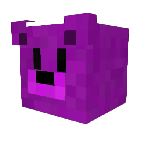Nidomaru Minecraft avatar head, 3D render