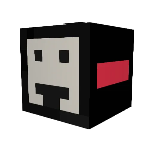 Nidric01 Minecraft avatar head, 3D render