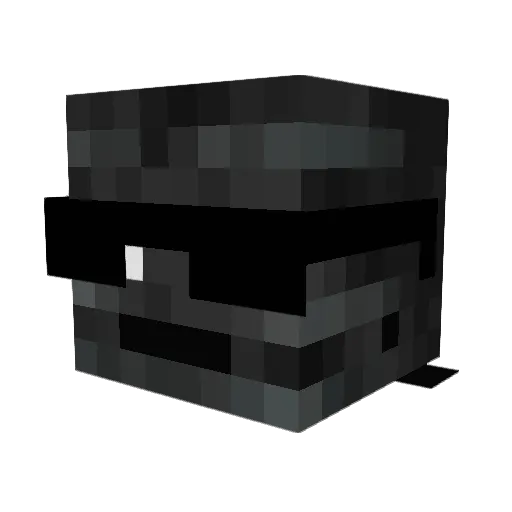 Niduus Minecraft avatar head, 3D render