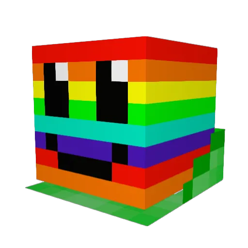 NieRadziecki Minecraft avatar head, 3D render