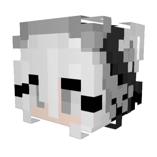 NieRx Minecraft avatar head, 3D render