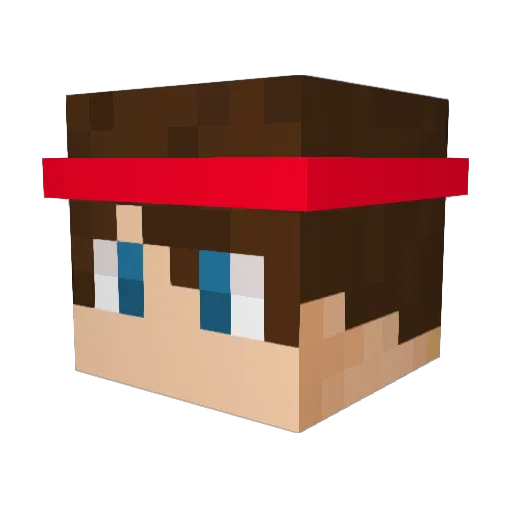 Nieckske Minecraft avatar head, 3D render