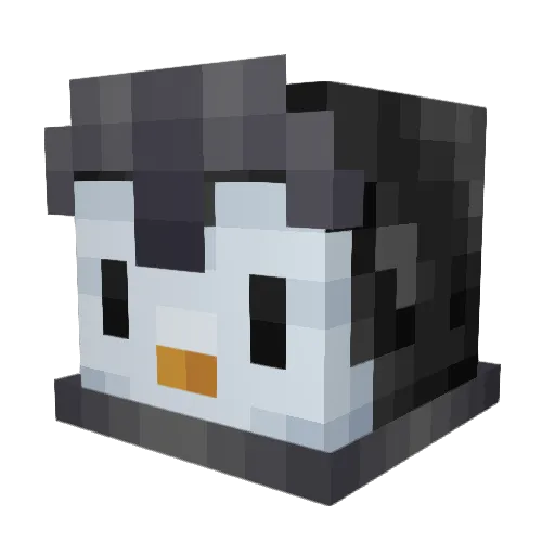 Nied1 Minecraft avatar head, 3D render